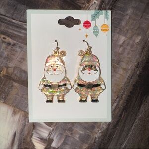Festive Santa Earrings for Kids